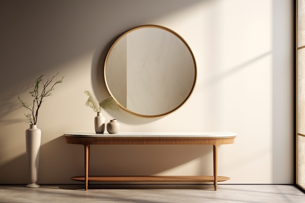 Jak wprowadzić minimalistyczny design do wnętrza za pomocą okrągłych luster?